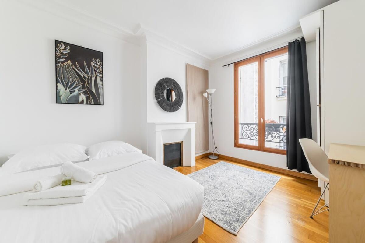 85M2 De Confort Paris 17 - Charme Parisien 6P - Flat-Guest ภายนอก รูปภาพ